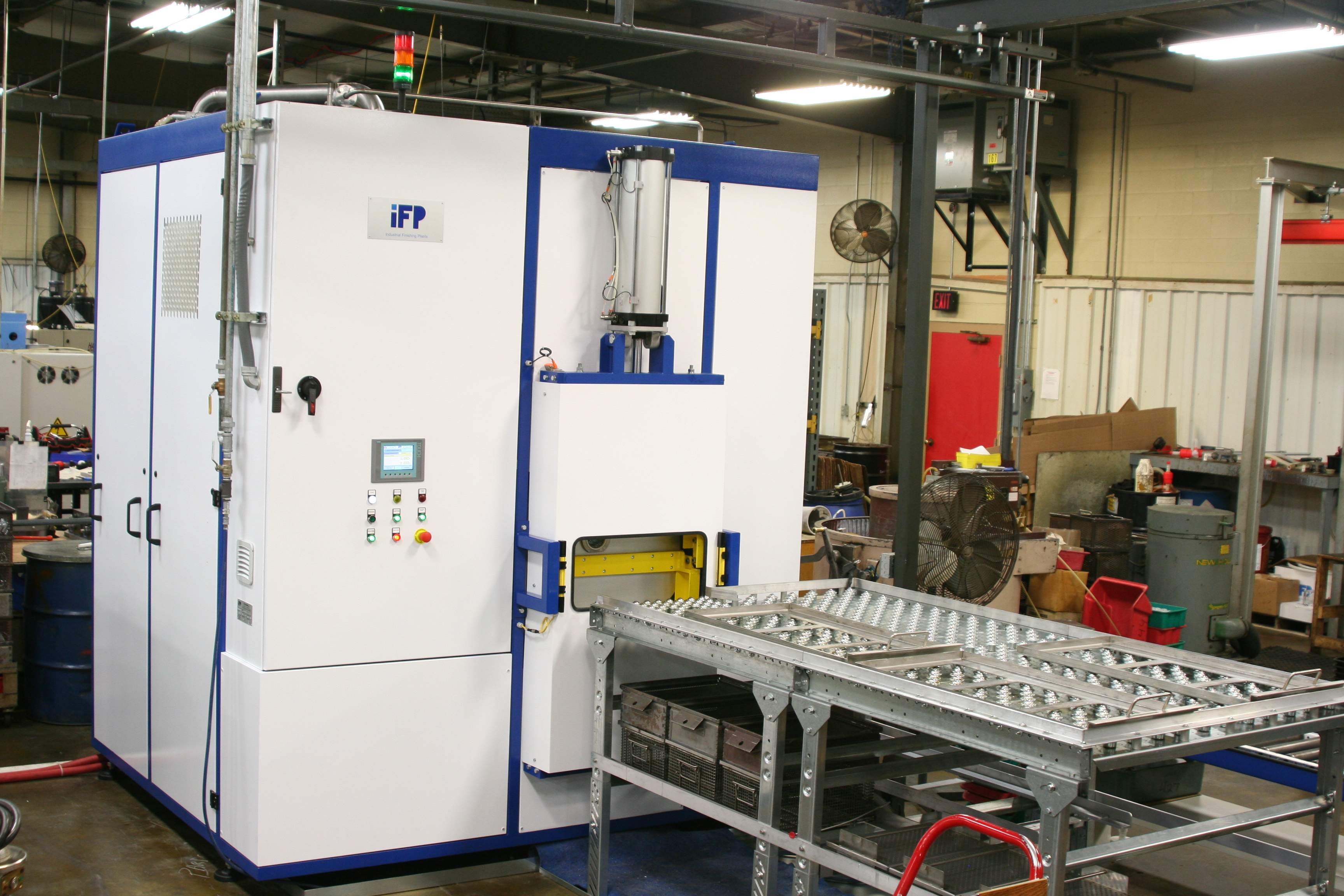 Parts washer in Manitowoc facility